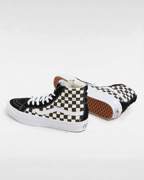 Black / White Men Vans Premium Sk8-Hi 38 Reissue Skate Shoes NZ | VN3086547