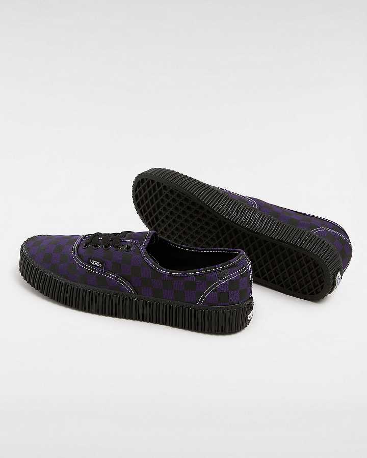 Black / White Women Vans Authentic Creeper Sneakers NZ | VN0879314