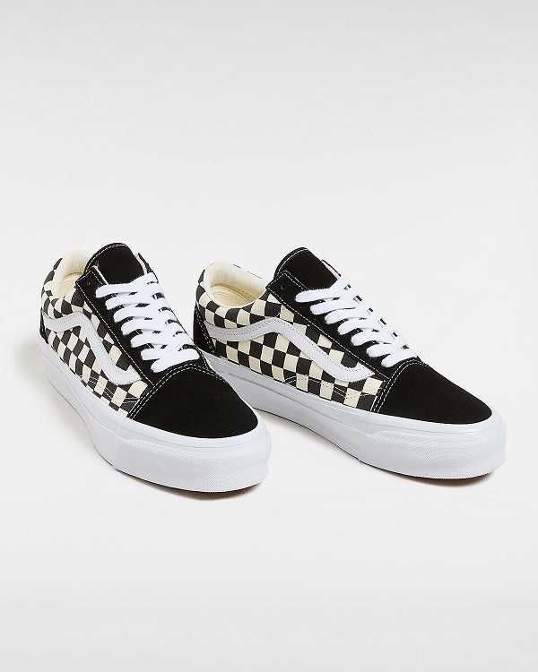 Black / White Women Vans Premium Old Skool 36 Skate Shoes NZ | VN8294751