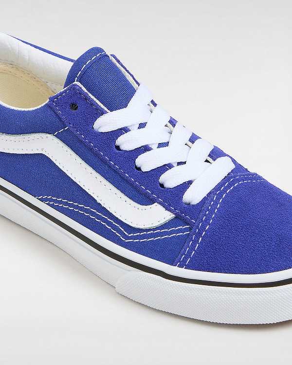 Blue Kids' Vans Old Skool (4-8 Years) Sneakers NZ | VN2031586