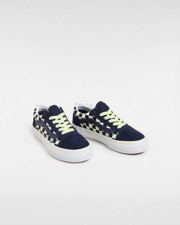 Blue Kids' Vans Old Skool (4-8 Years) Sneakers NZ | VN5760829