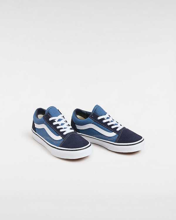 Blue Kids' Vans Old Skool (4-8 Years) Sneakers NZ | VN7986510