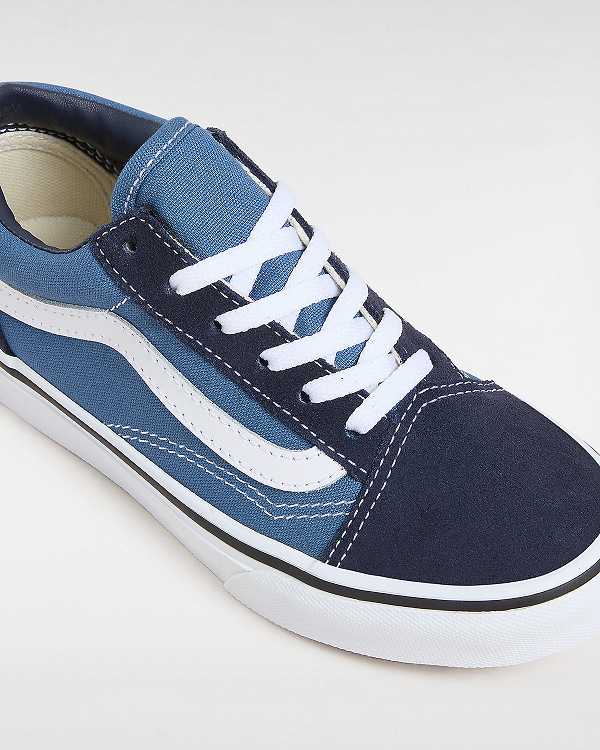 Blue Kids' Vans Old Skool (4-8 Years) Sneakers NZ | VN7986510