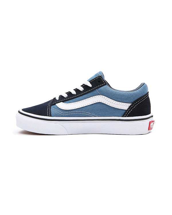 Blue Kids' Vans Old Skool (4-8 Years) Sneakers NZ | VN7986510