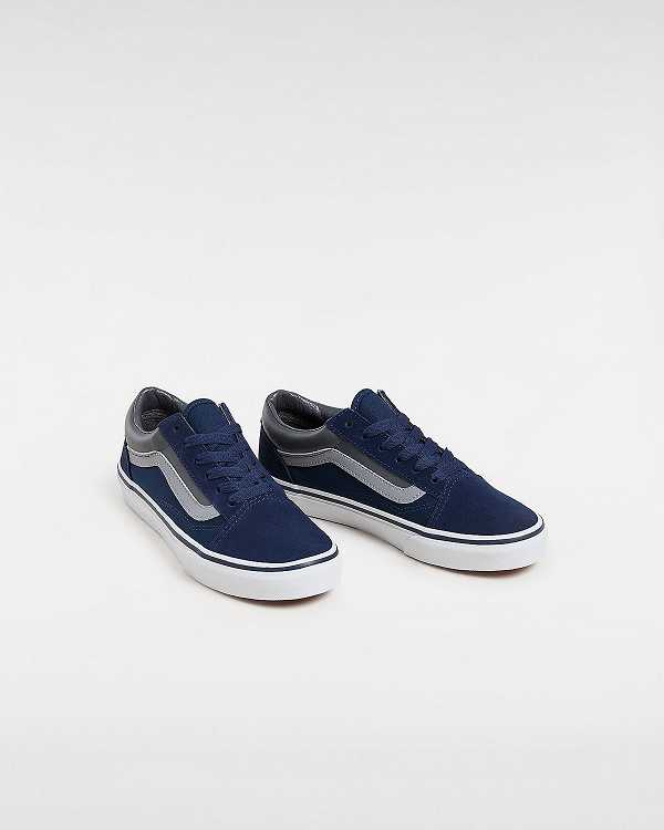 Blue Kids' Vans Old Skool (8-14 Years) Sneakers NZ | VN2175840