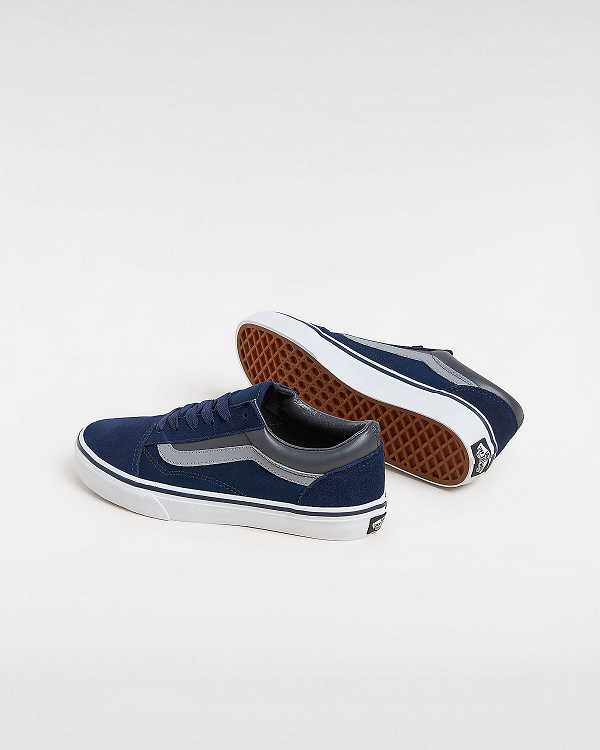 Blue Kids' Vans Old Skool (8-14 Years) Sneakers NZ | VN2175840