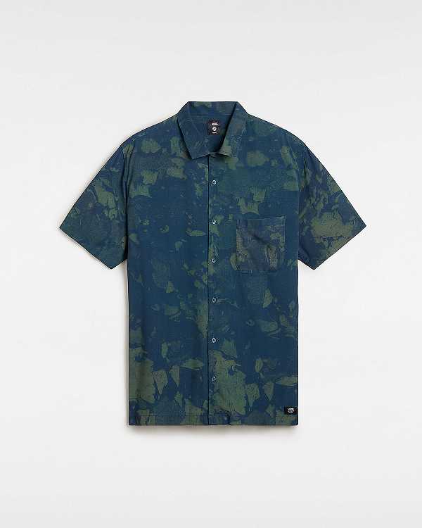 Blue Men Vans Camp Loose Collar Shirts NZ | VN0319587