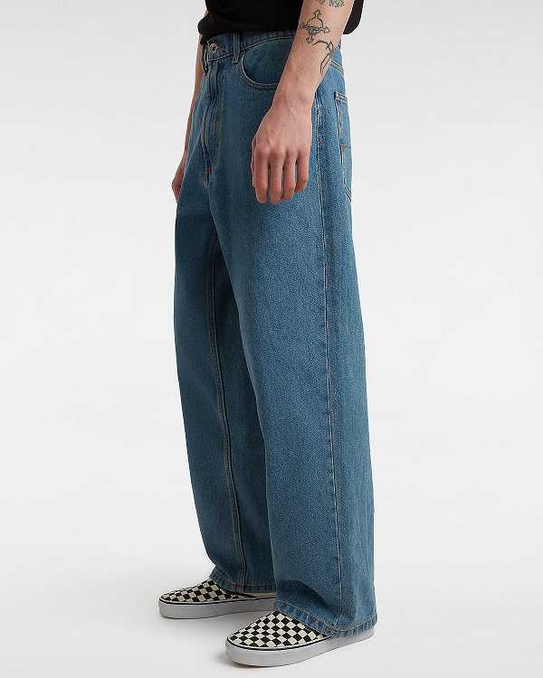 Blue Men Vans Check-5 Baggy Pants NZ | VN9307651