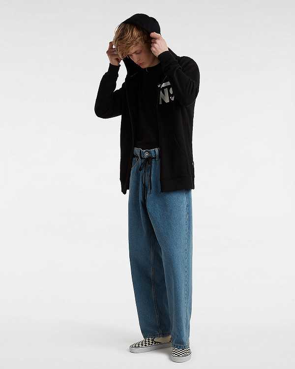 Blue Men Vans Check-5 Baggy Pants NZ | VN9307651