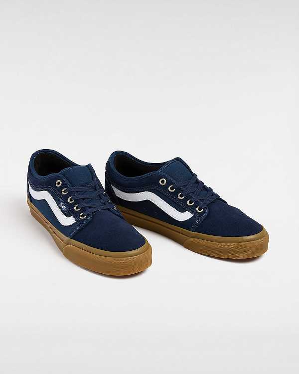 Blue Men Vans Chukka Low Sidestripe Skate Shoes NZ | VN6350217