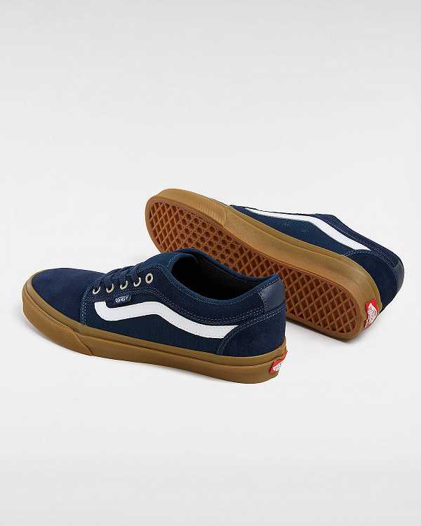 Blue Men Vans Chukka Low Sidestripe Skate Shoes NZ | VN6350217