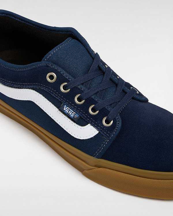 Blue Men Vans Chukka Low Sidestripe Skate Shoes NZ | VN6350217