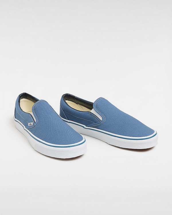 Blue Men Vans Classic Slip On Shoes NZ | VN1046257