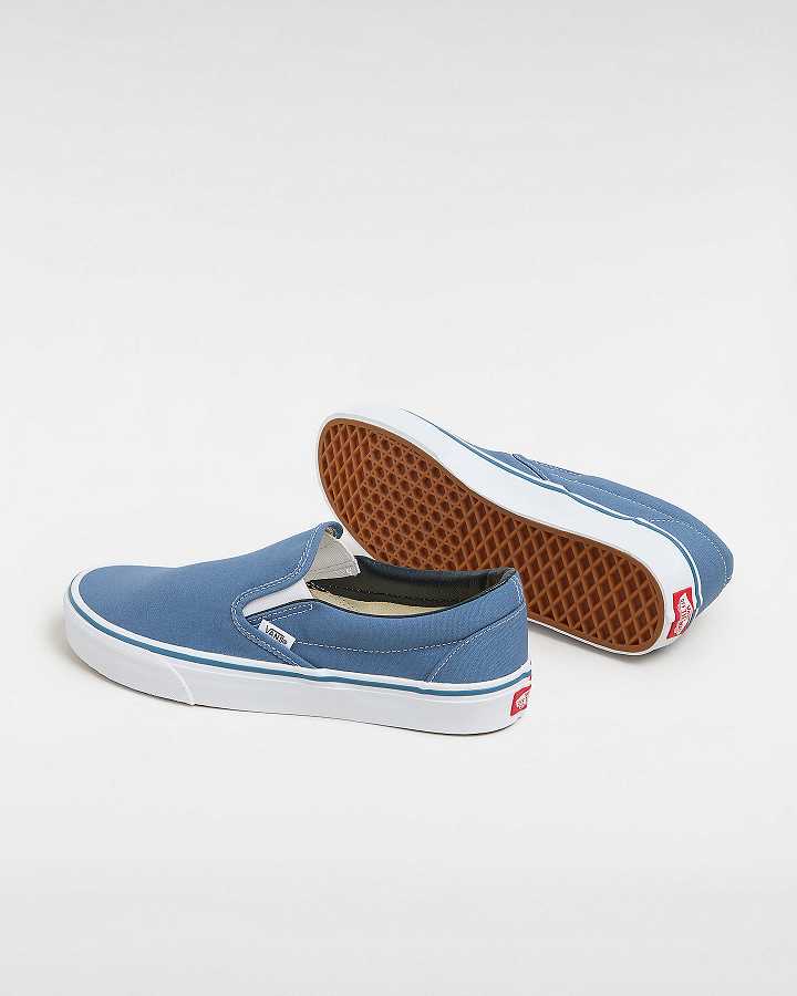 Blue Men Vans Classic Slip On Shoes NZ | VN1046257