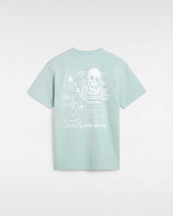 Blue Men Vans Crazy Eddy T Shirts NZ | VN3207681