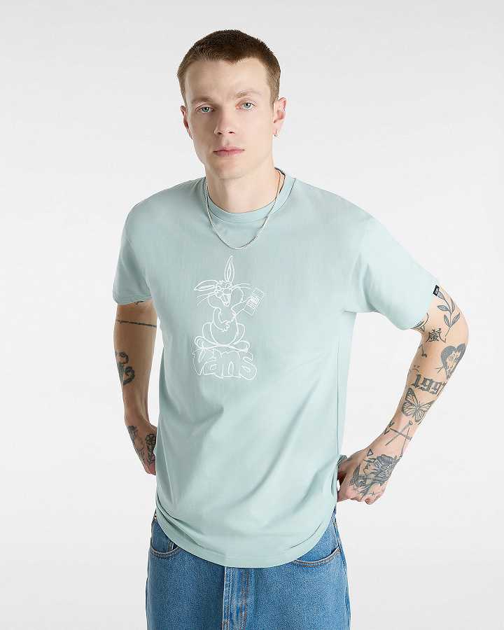 Blue Men Vans Crazy Eddy T Shirts NZ | VN3207681