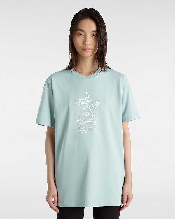 Blue Men Vans Crazy Eddy T Shirts NZ | VN3207681