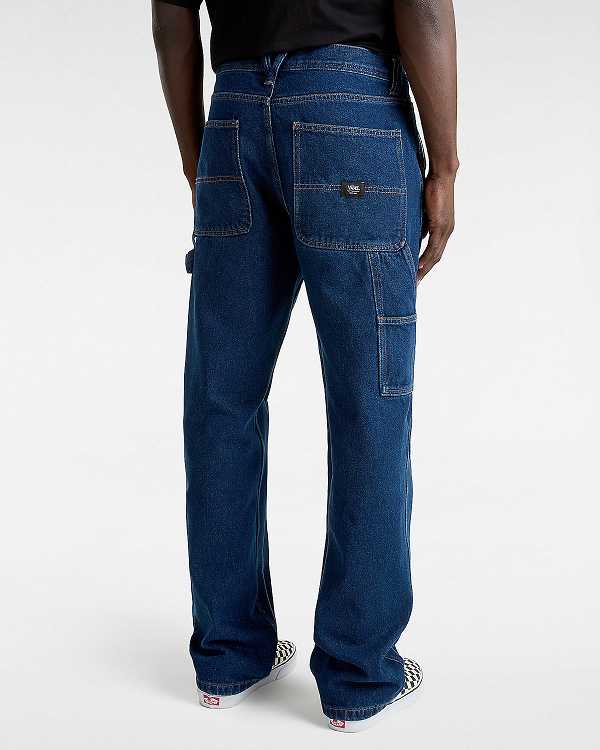 Blue Men Vans Drill Chore Relaxed Carpenter Pants NZ | VN4195328