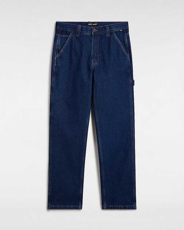 Blue Men Vans Drill Chore Relaxed Carpenter Pants NZ | VN4195328