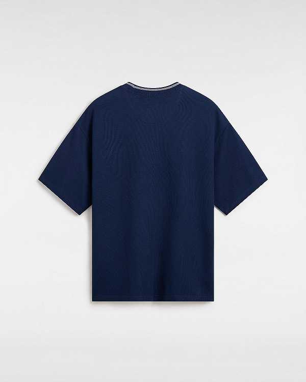 Blue Men Vans Galen Knit T Shirts NZ | VN6821059