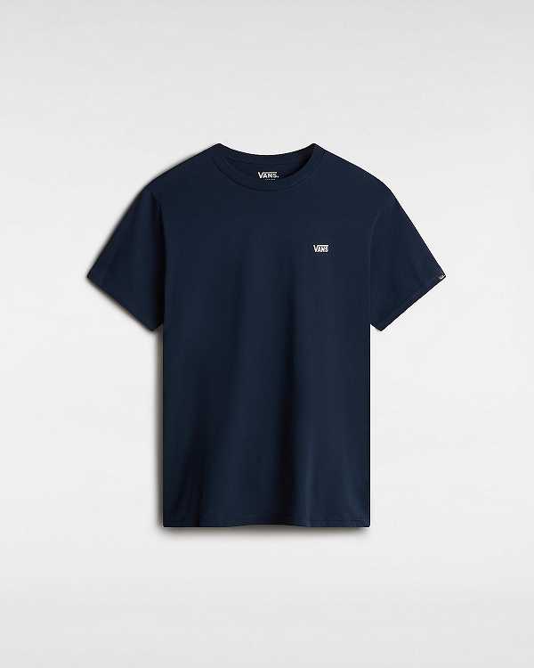 Blue Men Vans Left Chest Logo T Shirts NZ | VN7596412