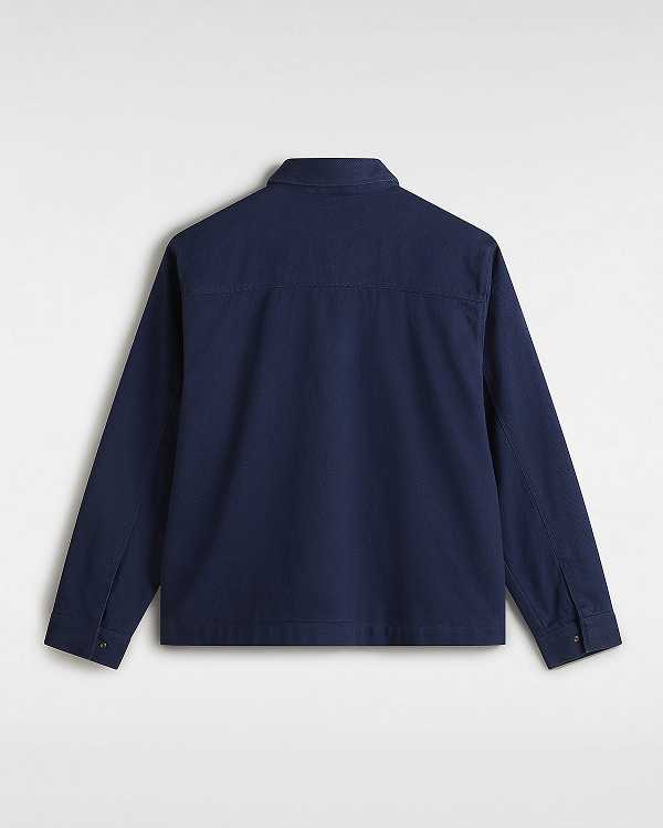 Blue Men Vans Mcavoy Station Jacket NZ | VN4685937