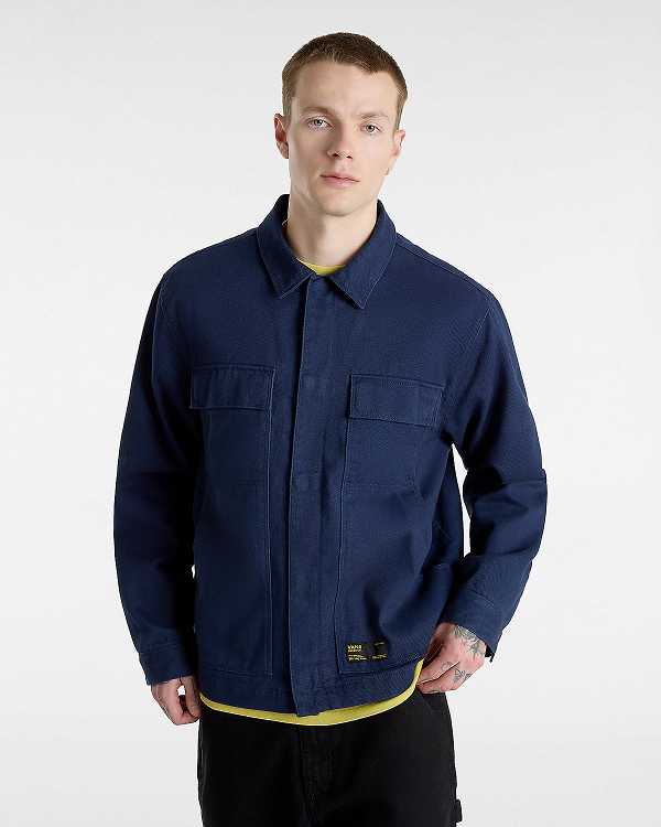 Blue Men Vans Mcavoy Station Jacket NZ | VN4685937