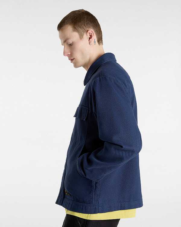 Blue Men Vans Mcavoy Station Jacket NZ | VN4685937