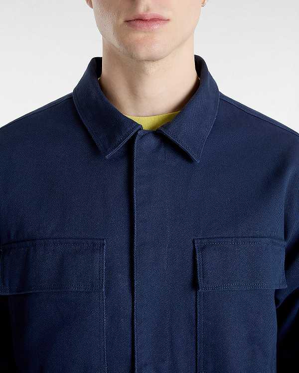 Blue Men Vans Mcavoy Station Jacket NZ | VN4685937