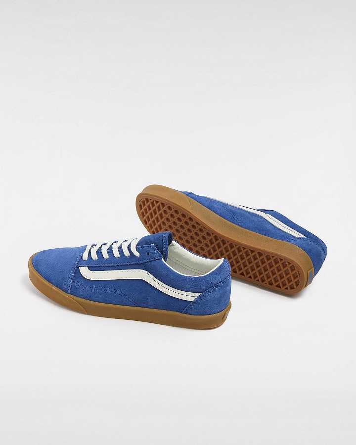 Blue Men Vans Old Skool Lowpro Sneakers NZ | VN6031849