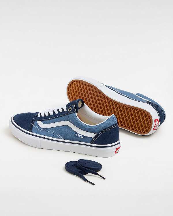 Blue Men Vans Old Skool Skate Shoes NZ | VN9407618