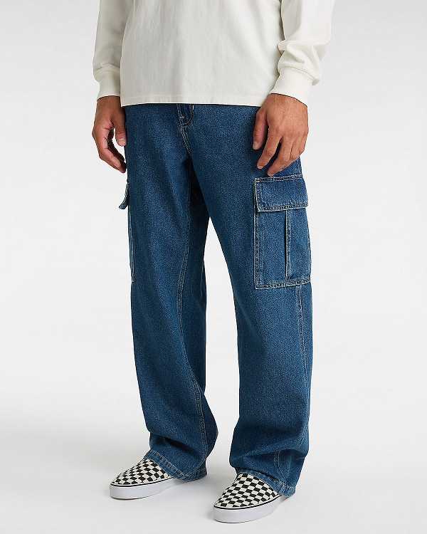 Blue Men Vans Service Cargo Loose Pants NZ | VN3754928