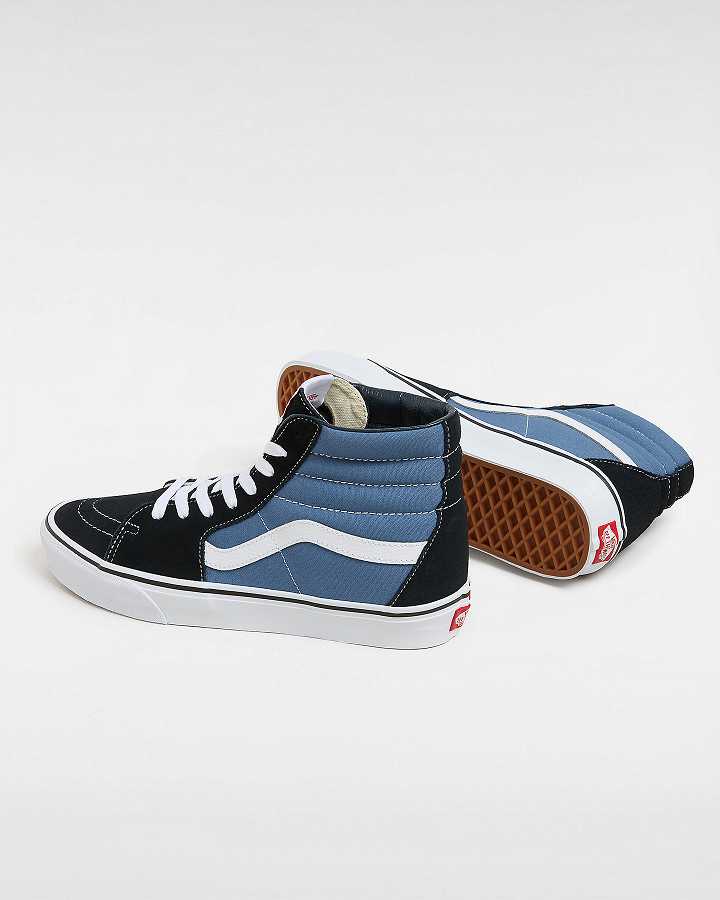 Blue Men Vans Sk8-Hi Sneakers NZ | VN0649738