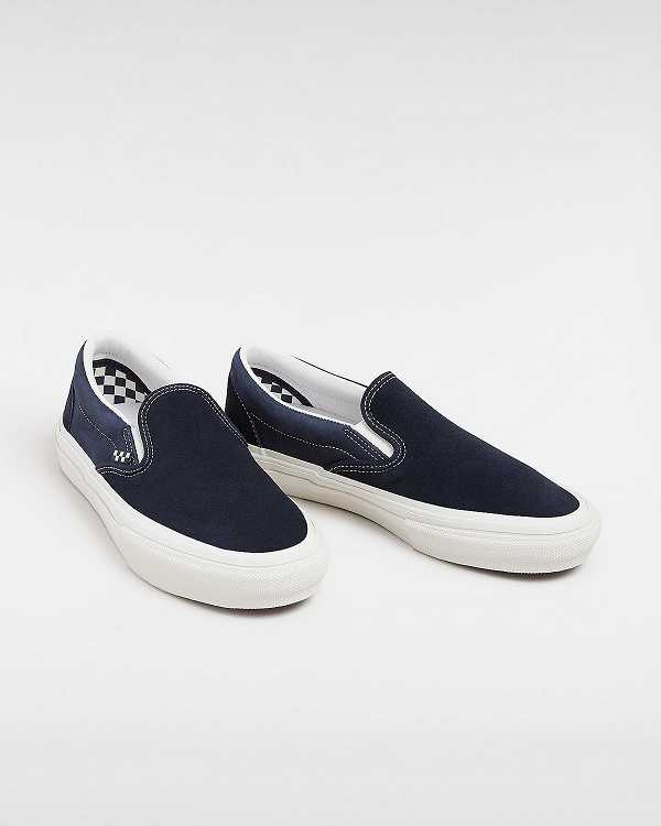 Blue Men Vans Skate Slip On Shoes NZ | VN3726540