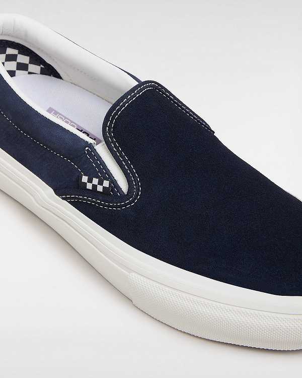 Blue Men Vans Skate Slip On Shoes NZ | VN3726540