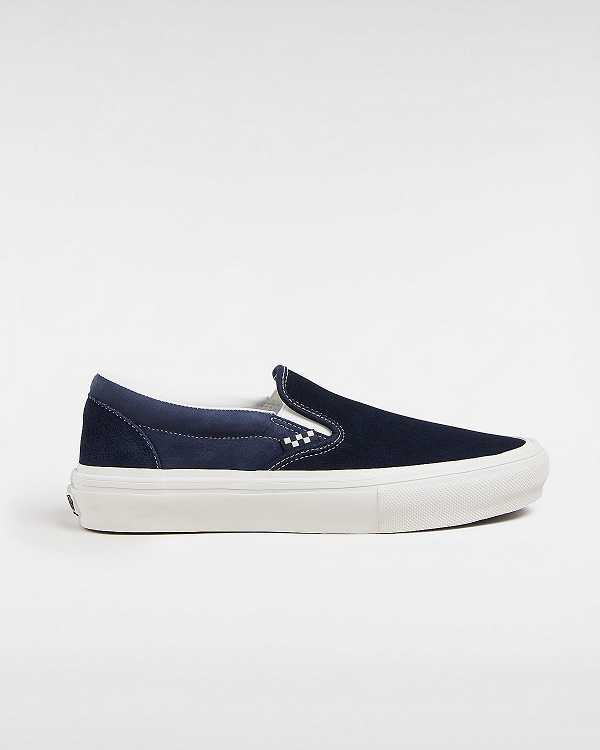 Blue Men Vans Skate Slip On Shoes NZ | VN3726540