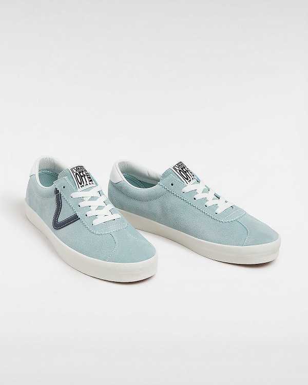 Blue Men Vans Sport Low Suede Sneakers NZ | VN3968170