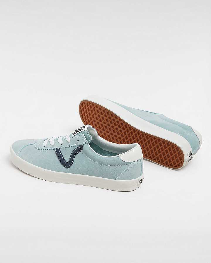 Blue Men Vans Sport Low Suede Sneakers NZ | VN3968170