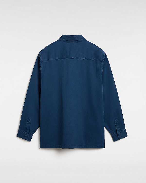 Blue Men Vans Westfield Shacket Shirts NZ | VN6924381