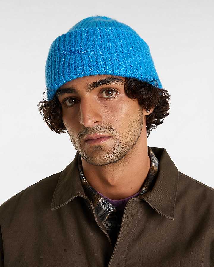 Blue Unisex Vans Densmore Wide Cuff Beanie NZ | VN1964732