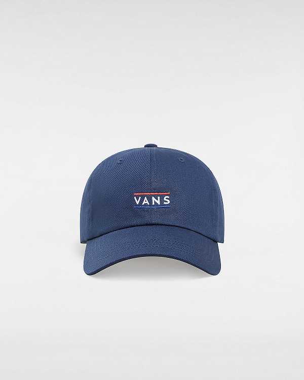 Blue Unisex Vans Half Box Curved Bill Jockey Hats NZ | VN8465173