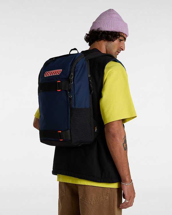 Blue Unisex Vans Obstacle Backpacks NZ | VN2839617