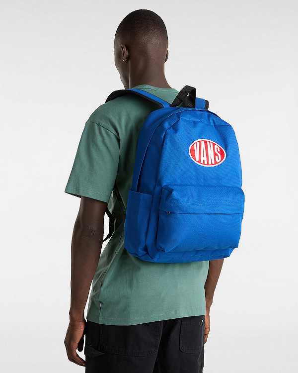 Blue Unisex Vans Old Skool Backpacks NZ | VN7802963