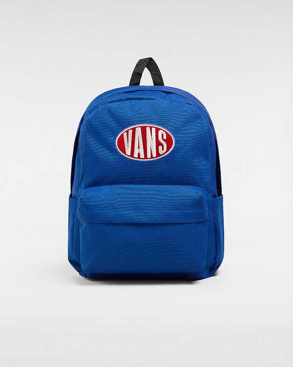 Blue Unisex Vans Old Skool Backpacks NZ | VN7802963