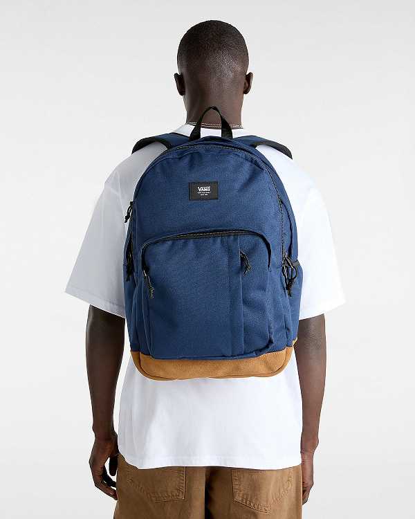 Blue Unisex Vans Old Skool Trek Backpacks NZ | VN8463029