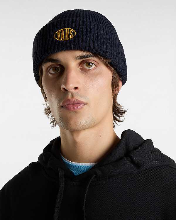 Blue Unisex Vans Spray On Cuff Beanie NZ | VN5430185