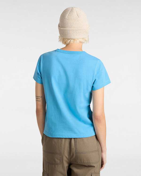 Blue Women Vans Basic mini T Shirts NZ | VN0849356