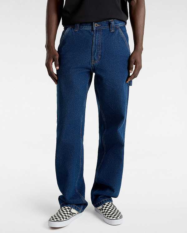 Blue Women Vans Drill Chore Relaxed Carpenter Pants NZ | VN4958236