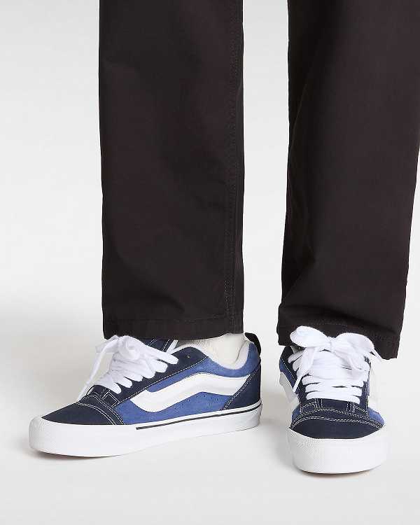 Blue Women Vans Knu Skool Skate Shoes NZ | VN9805714