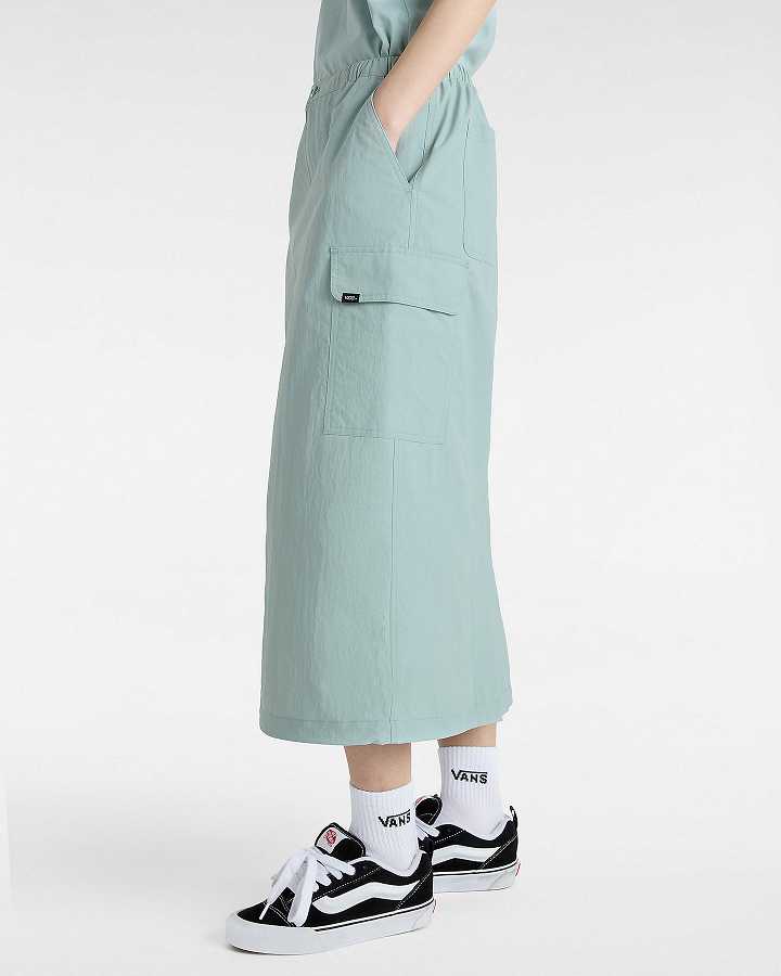 Blue Women Vans Riley Parachute Cargo Skirt NZ | VN6958073